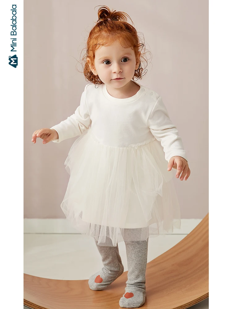 Детское платье с мозаикой Minibalabala феи высокой эластичной сеткой для