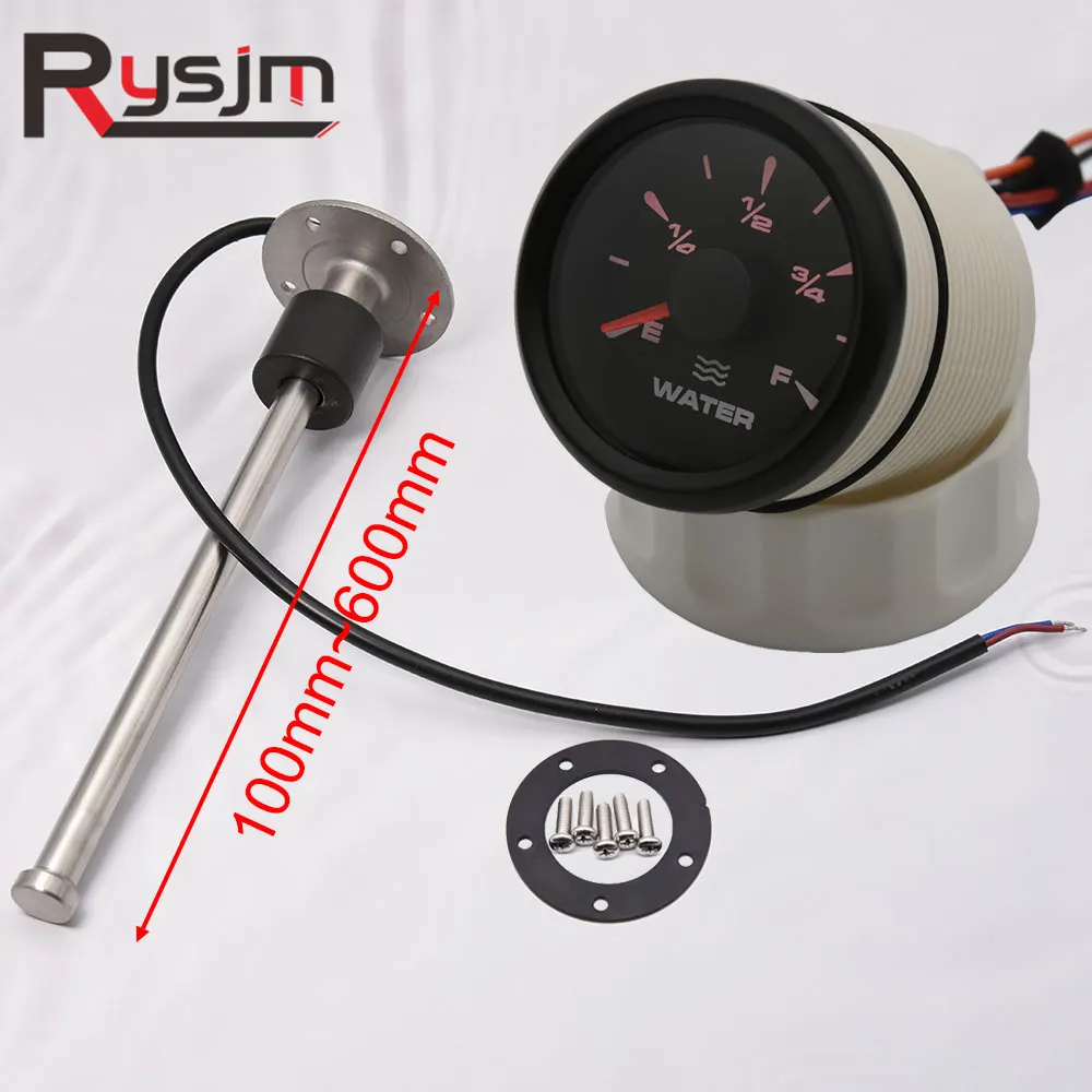 

500mm Water Level Sensor For Car Boat 0~190 ohm Water Level Gauge 7 Colors Backlight With Sending Unit Auto Accessories Tool