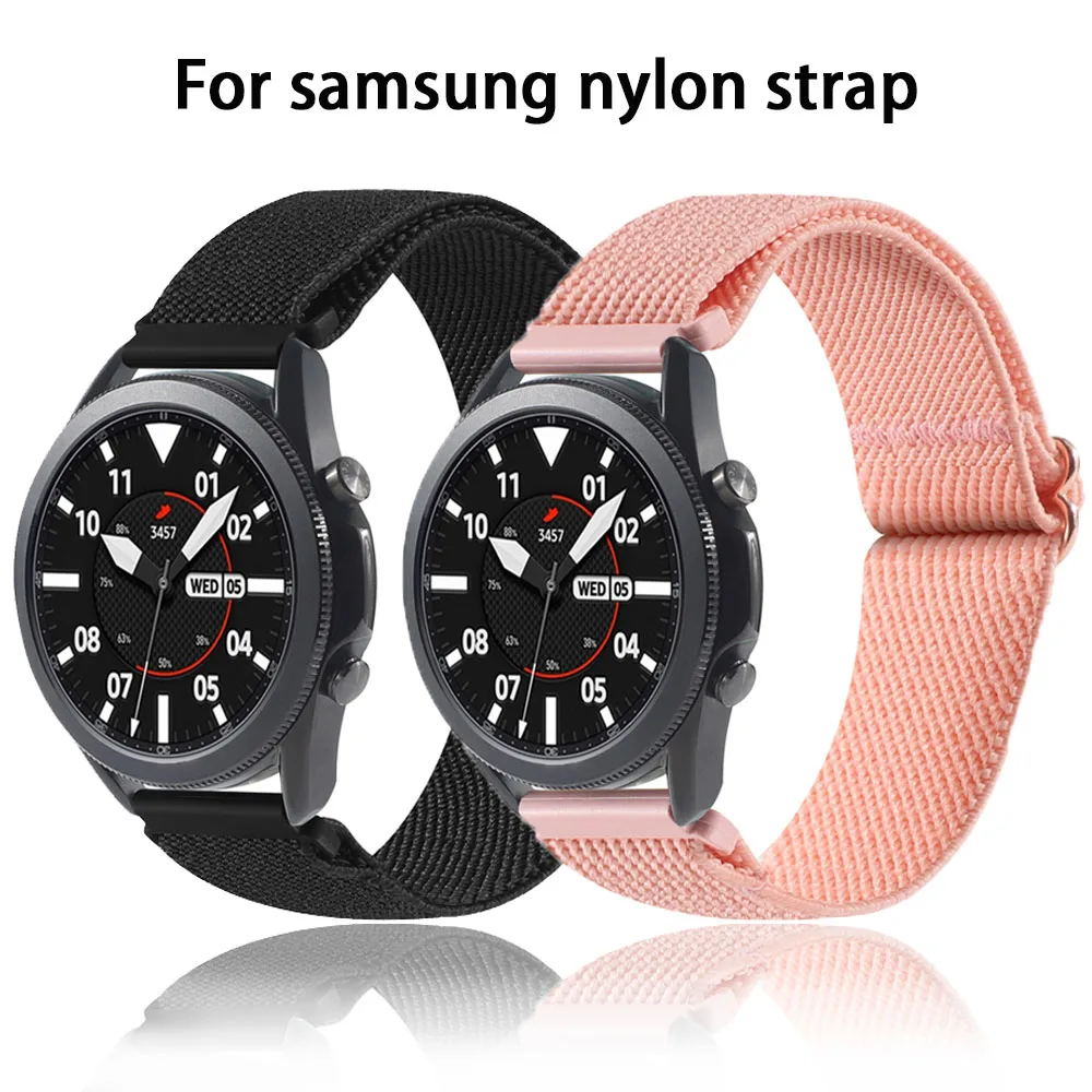 

Ремешок нейлоновый для Samsung Galaxy Watch 4, Классический смарт-браслет 46 мм 42 мм, петля 4 44 мм 40 мм 20 мм/22 мм