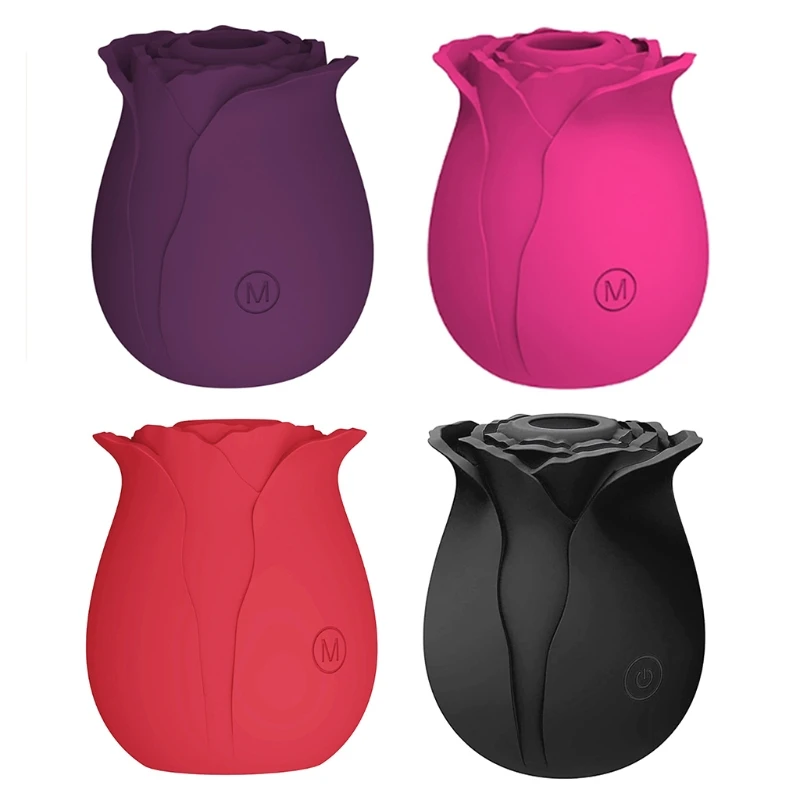 Вагинальный вибратор в форме розы интимные товары присоска для сосков оральная