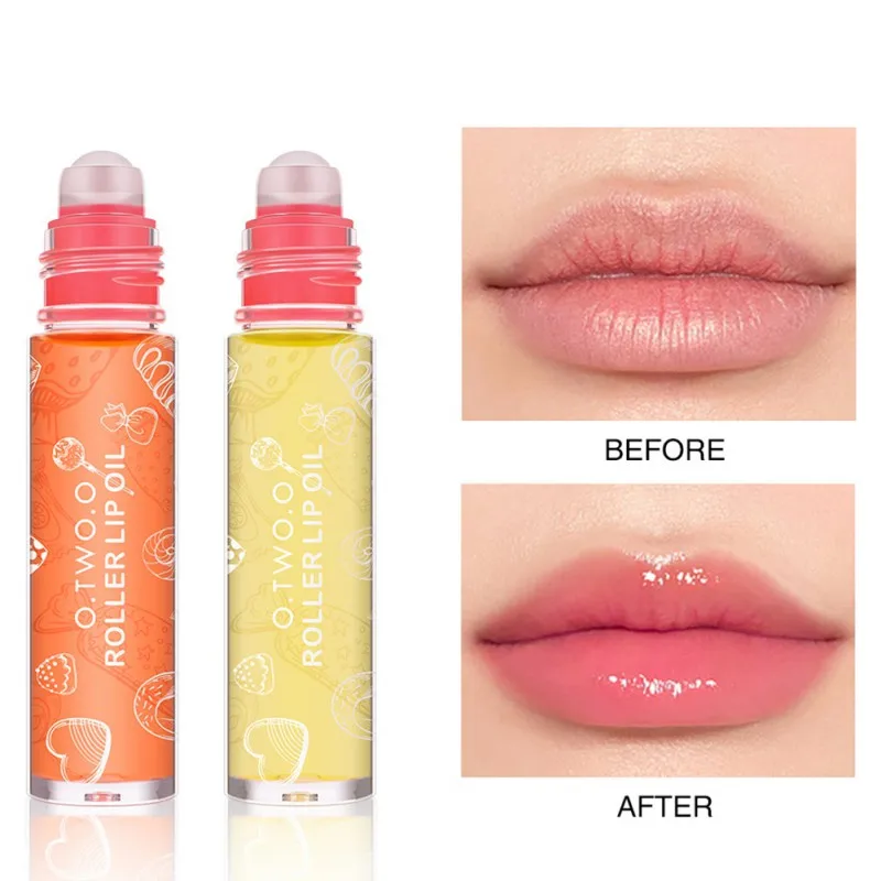 

6.5g O.TWO.O Transparent Lip Plumper Gloss Color Changing Lip Oil Moisturizing Nude Glitter Lip Gloss Candy Clear Lip Gloss