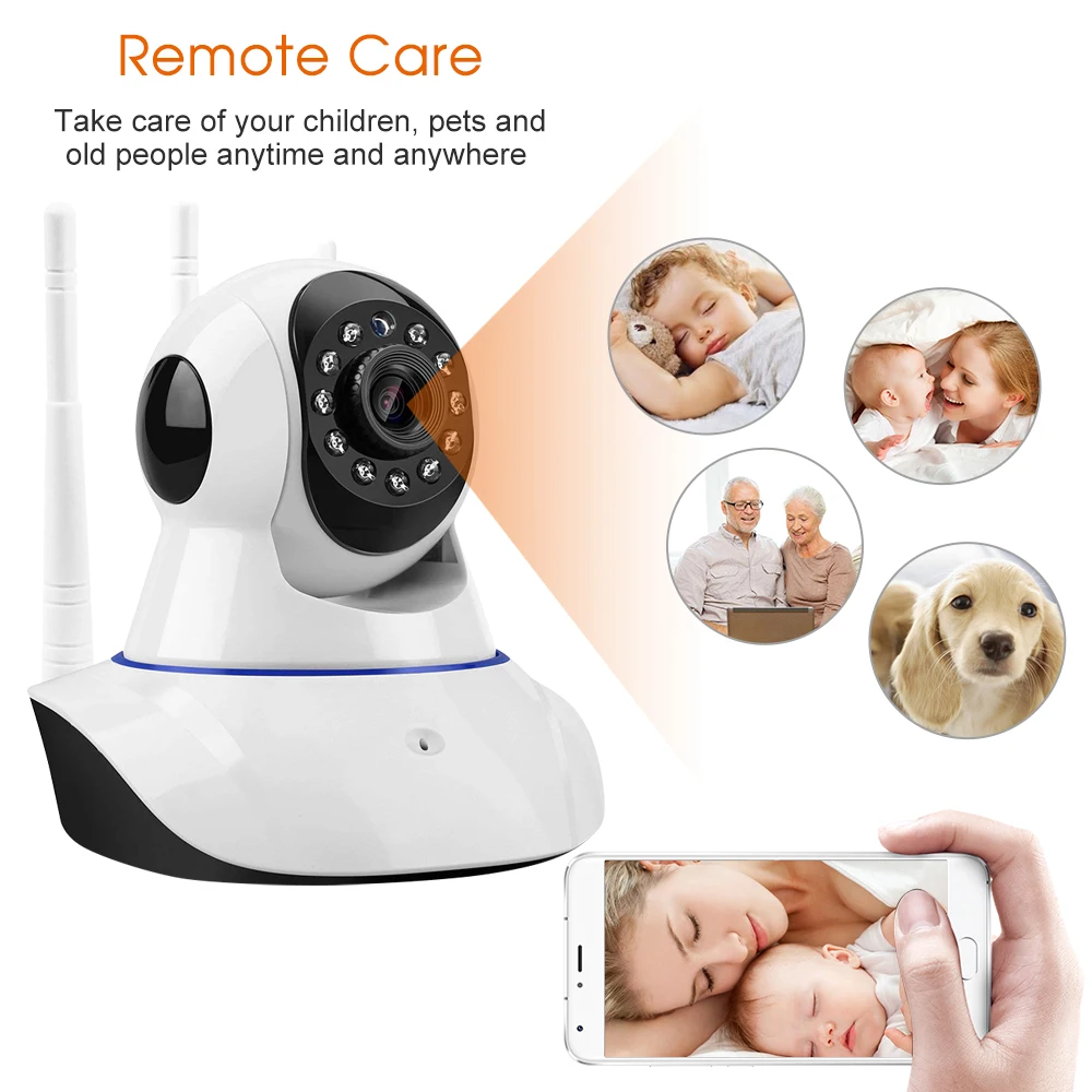 1080P WIFI IP камера 2MP беспроводной датчик движения ночное видение домашняя
