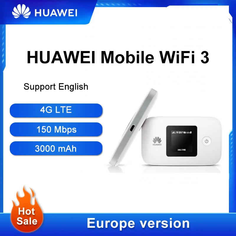 Original European Version Huawei E5577cs-321 4G Wifi Router LTE Cat4 Wireless WiFi 150Mbps Mobile Optical Cat Wth Battery 3000 m