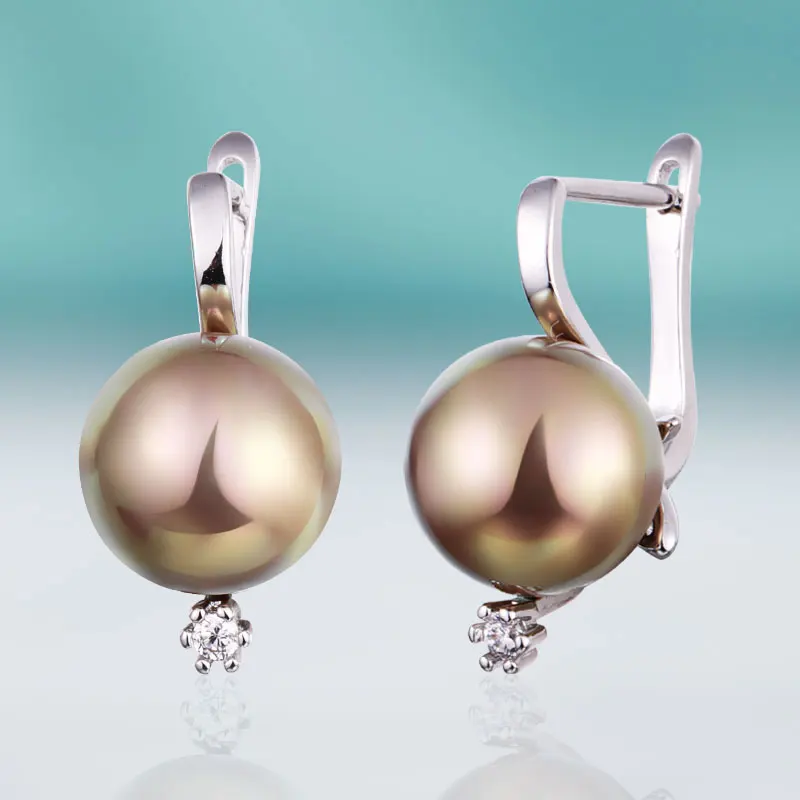 Silver MAIKALE, модные стразы, серебряные жемчужные серьги для женщин, ювелирные изделия, циркониевые золотые кольца, циркониевые CZ корейские сережки-шпильки, серьги - Окраска металла: Silver