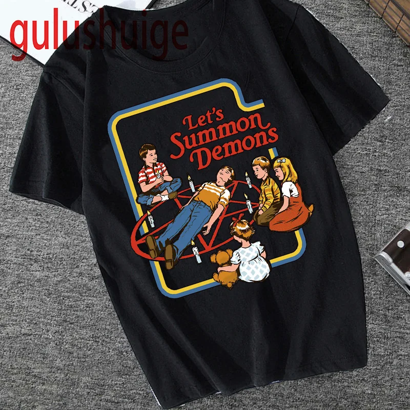 Футболка женская в стиле хип хоп с Сатаной футболка принтом сатанизма демона