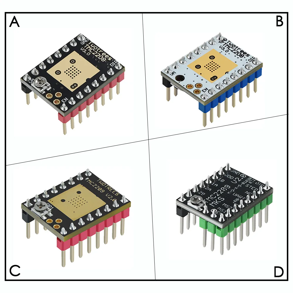 1 шт. Stepstick TMC2130 v1.1 TMC2208 Драйвер шагового двигателя для SKR V1.3 MKS GEN V1.4 V1.0 Ramps 6 части 3d