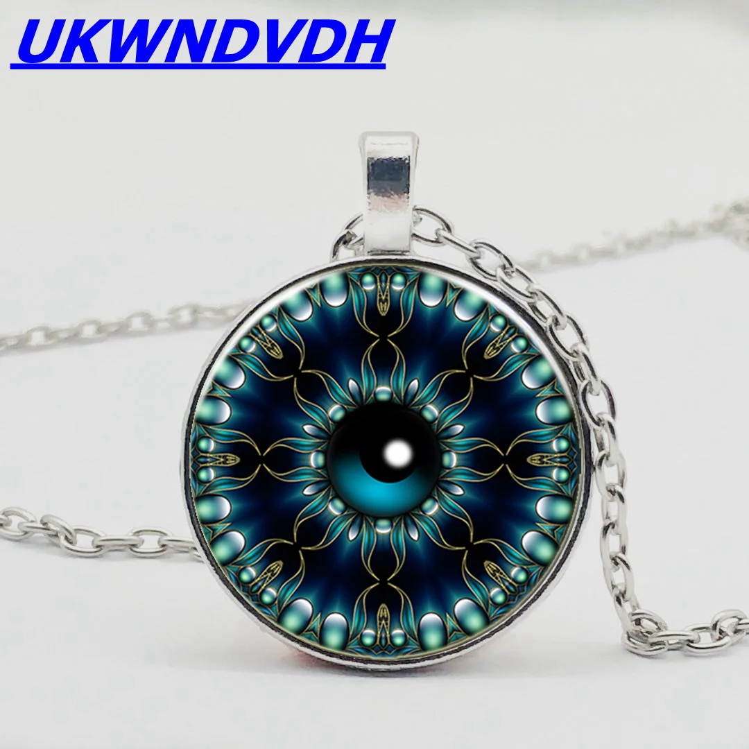 

Blue evil eye pendant necklace fashion necklace set chain female