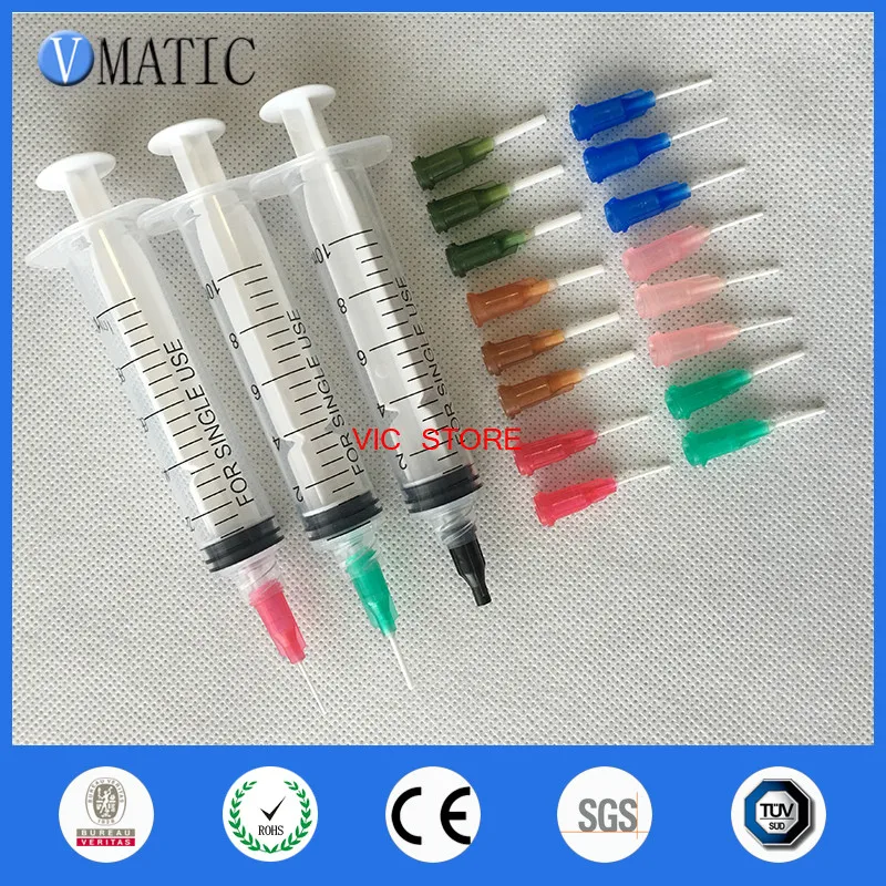 Free Shipping Non Sterilized 10cc/ml Plastic Syringe With PP Flexible Needle 1/2 Inch & Stopper | Обустройство дома