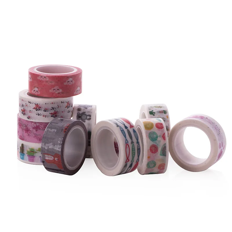 

1Pcs/Set Hand Tear Washi Tape Cute Decorative Adhesive Tape Pattern Masking Tape For Stickers Scrapbooking DIY Stationery Tape