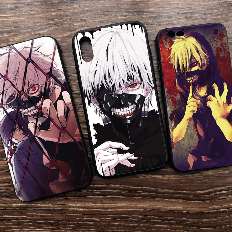 Анимация Токийский Гуль мягкий чехол для телефона из ТПУ iPhone 11 Pro Max X XS XR 8 7 6 5 s Plus