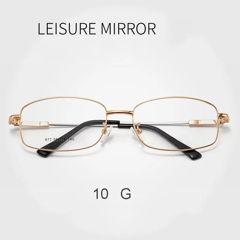 

Full Rim Rectangle Spectacles with Spring Hinges Alloy Frame Eye Glasses Men Business Style Myopia Eyewear