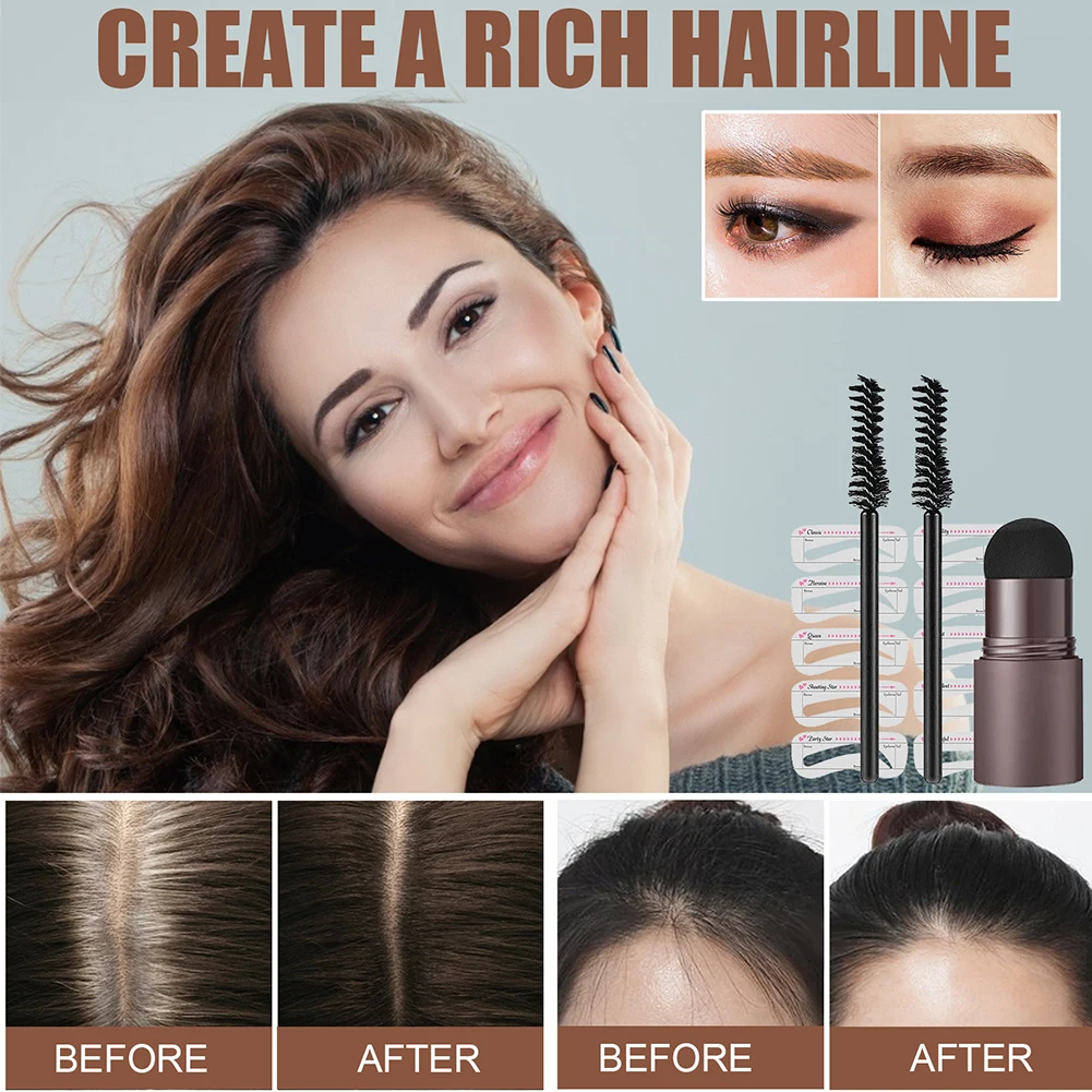 Plastic Eyebrow Stencils Professional With Brush Shaping Natural Shadow Waterproof Brow Powder Sets Portable Make Up Cosmetics | Красота и