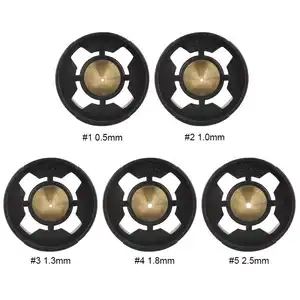 Сопло для пистолета-распылителя, 0,51,01,31,8 мм, высокое качество, латунный распылитель, старый, поврежденный, замена сопла для аэрографа