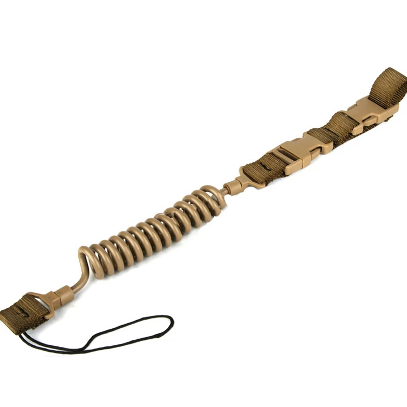Airsoft Tactial Single Point Pistol Handgun Spring Lanyard Sling Quick Release Shooting Hunting Strap Army Combat Gear lanyard | Спорт и