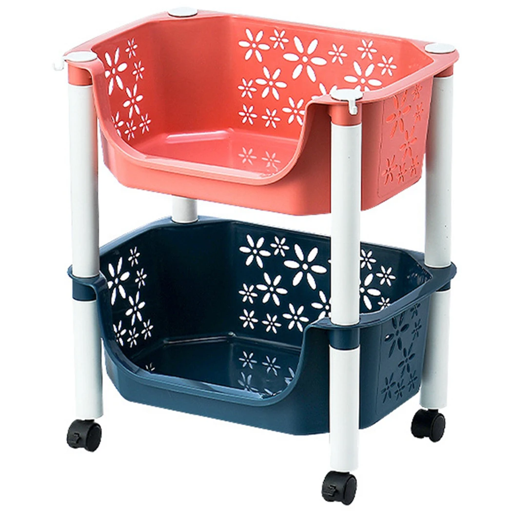 Детская тележка для хранения корзина игрушек макарон пластиковая | Дом и сад