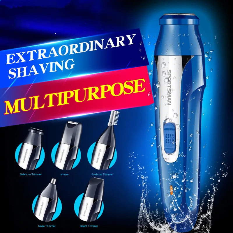 

5 IN 1 Multifunctional Electric Hair Clipper Nose Trimmer Rechargeable Eyebrow Trimming Professional Shaver Machine Razor TSLM1