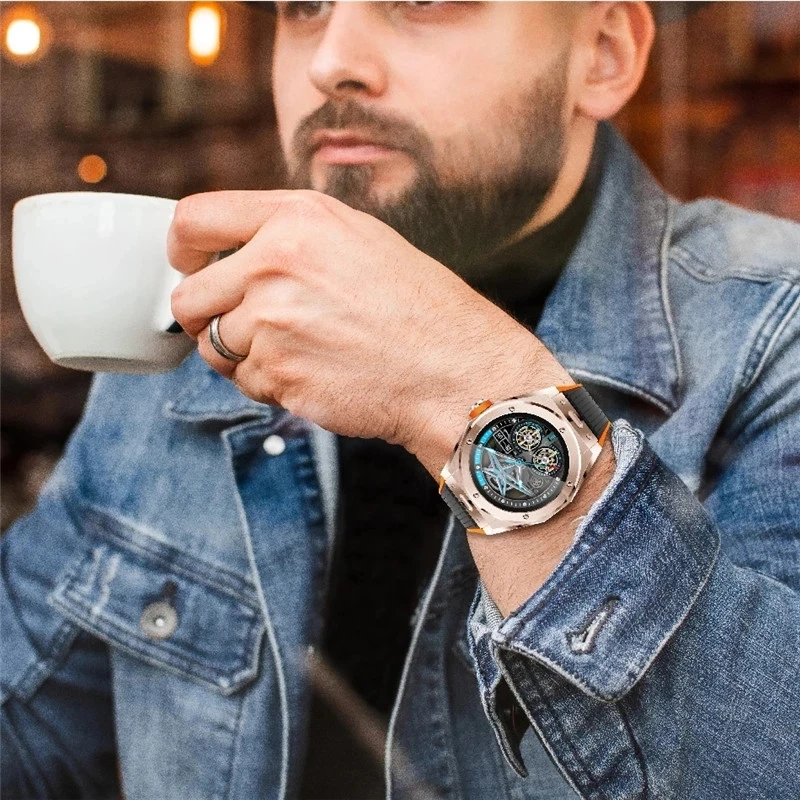 

2021 New Smart Watch MV58 Men's Bluetooth Call Luxury Smart Watch Men Heart Rate Blood Pressure Sports SmartWatch Men