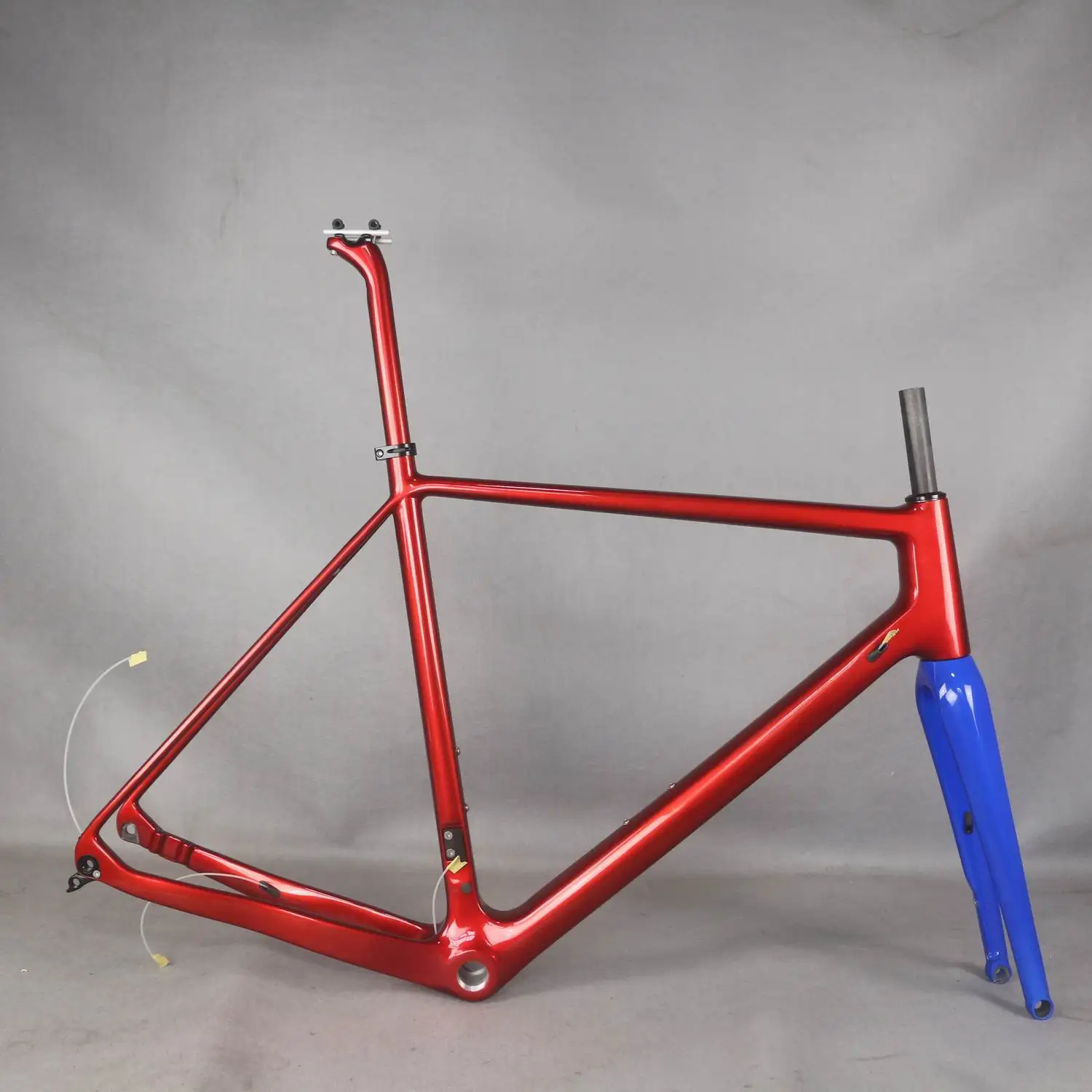 

Newest Gravel Bike For Toray Full Carbon Fiber Gravel Bike Frame GR029 Bicycle Metallic red color