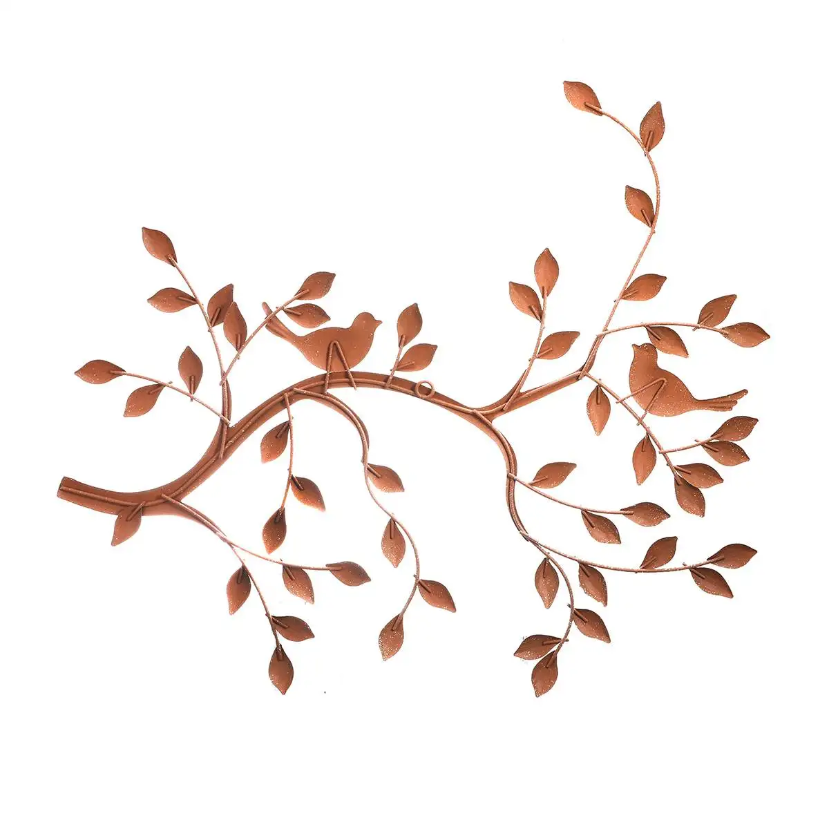 

19x23in Vintage Birds Tree Metal Iron Sculpture Ornament for Home Room Wall Hanging Decoration Art Crafts Gift