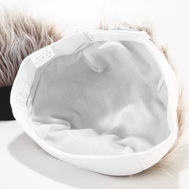 Мужская и женская шапка для гольфа с поддельным чутьем волос солнцезащитный