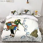 Комплект постельного белья Приключения Тинтина из 23 предметов, пододеяльник с анимационным рисунком, домашняя кровать, пододеяльник для детей