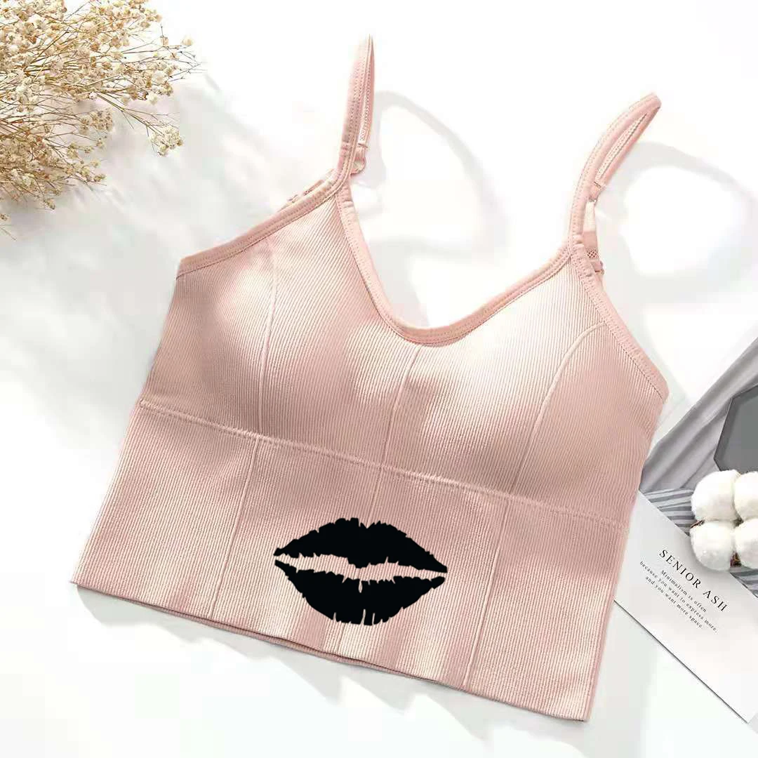 U-образный бюстгальтер на спине топ-труба женский укороченный топ сексуальное