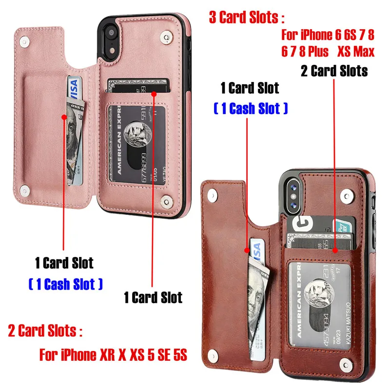 Роскошный деловой чехол из искусственной кожи для телефона iPhone XR XS Max 6 6s 7 8 Plus 5S SE 5