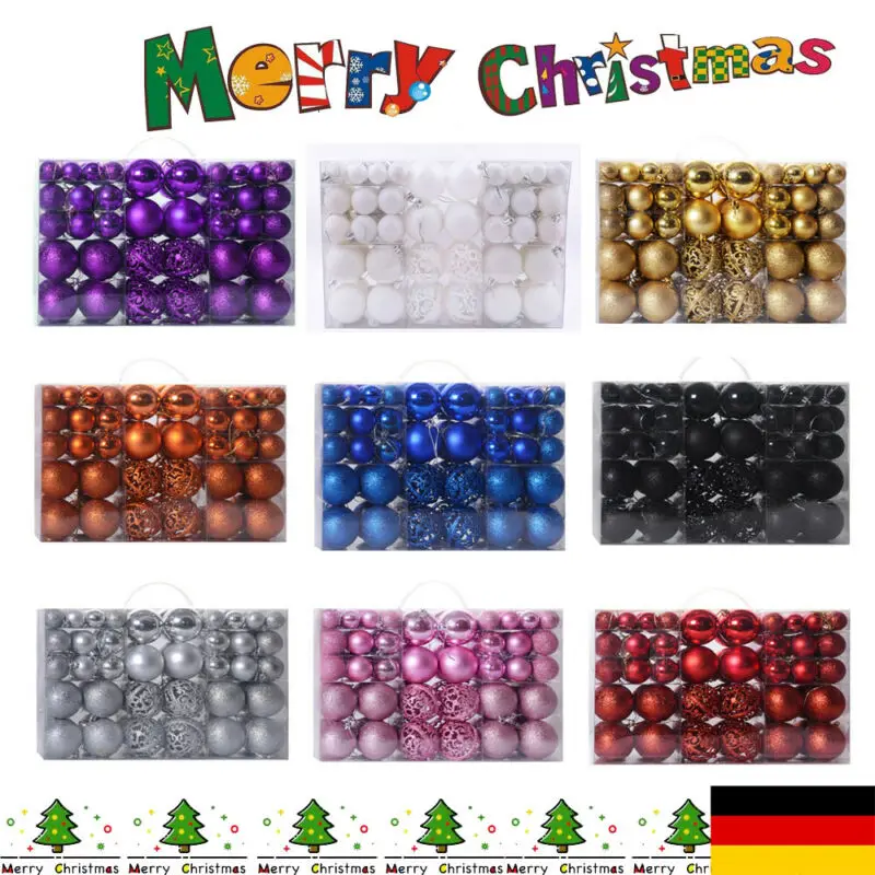 100Pcs Рождественская елка Декоративный Шар Подвесные безделушка украшение для