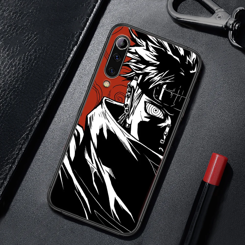

Anime N-Naruto Pain Obito Itachi Phone Case For Xiaomi Mi Note 10 A3 9 MAX 3 A2 8 9 Lite Pro Ultra black Cover Fashion Coque 3D