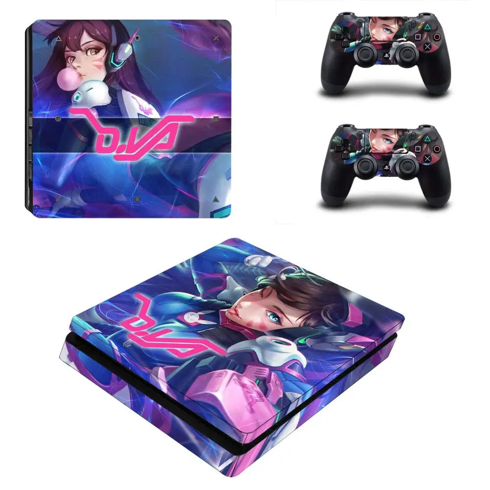 DVA PS4 тонкий Стикеры Play station 4 кожи наклейка для Игровые приставки Slim консоли и