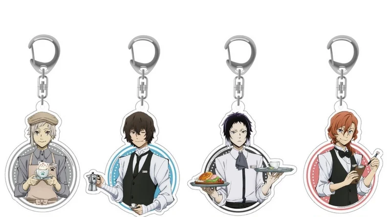 

Брелок с подвеской в виде аниме «бродячие псы», Dazai Edogawa, Rampo, atсуши, сумки, акриловый, для косплея, ресторана, сериала, подарок на день рождения