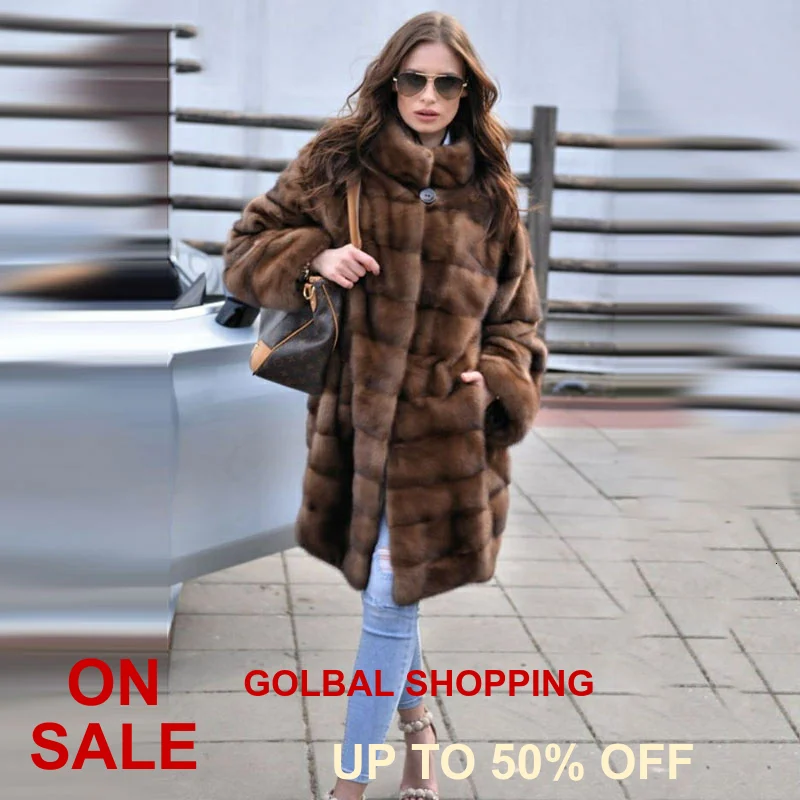 Женская куртка из натуральной кожи с натуральным мехом норки зимняя шуба