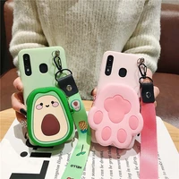 case for iphone 11 pro max case 3d cartoon wallet silicone cover for iphone 7 8 6 6s plus x xr xs max 8plus 7plus lanyard cases