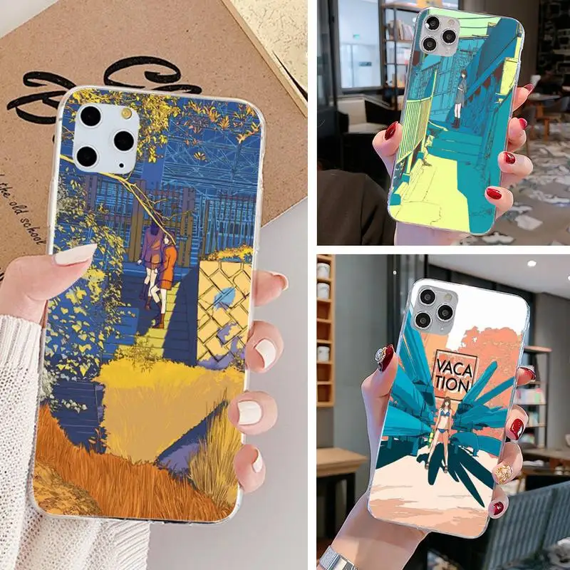 Чехол для телефона Motirunner Cat Girl черный мягкий чехол Iphone7 8 Plus SE2020 X XS MAX2 11PRO IX2