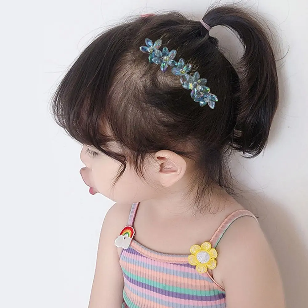 

1 PC Hair Comb Flower Crystal Pearl Hair Comb Hairpin Children's Sweet Hair Headdress Accessories for Kid Hair Jewelry