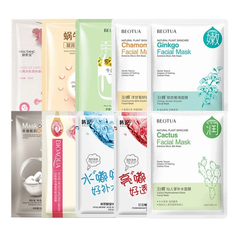 10 шт. увлажняющая маска лист эссенция для кожи лица удаления черных точек