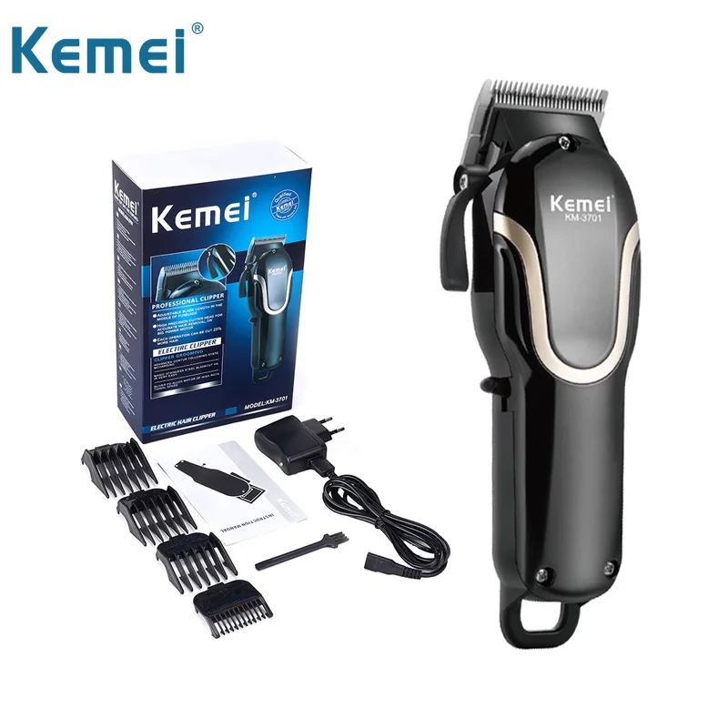 

Kemei Hair Trimmer Beard Clipper Barbershop Grooming Hair Shaving Machine Men Professional Cordless Mower Adjustment Steel Blade