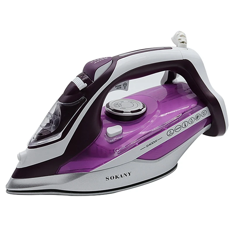 

SOKANY Household Hand-Held Electric Steam Iron with Soleplate Cordless Charging Adjustable Clothes Ironing Steamer Eu Plug