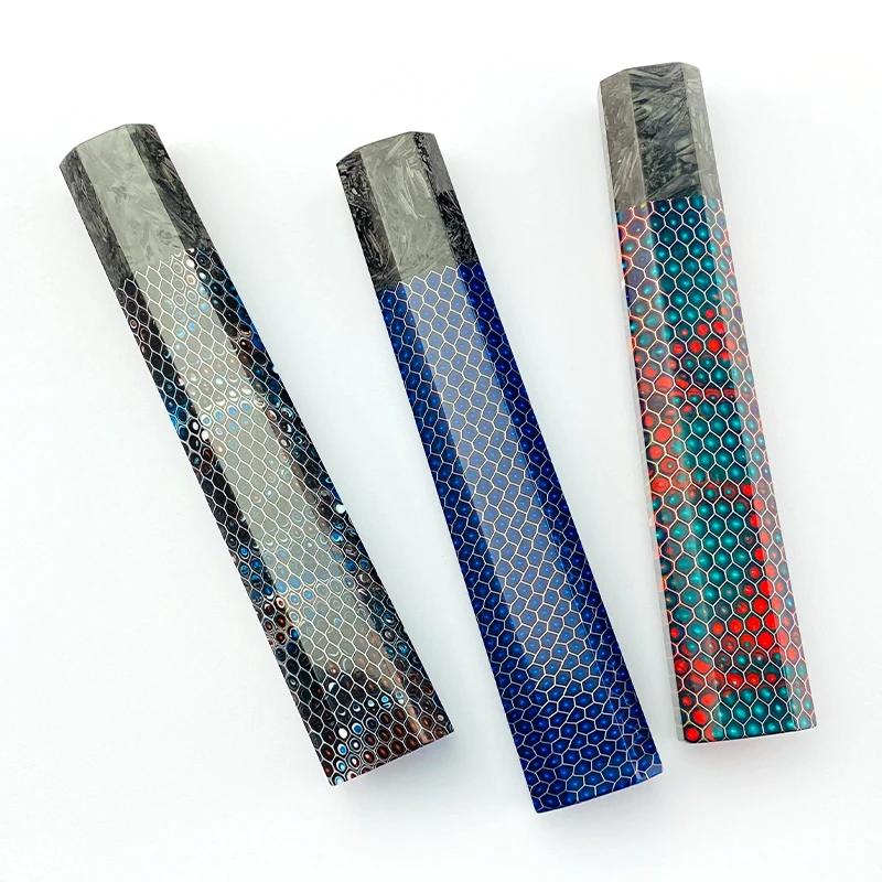 1 шт. восьмиугольная ручка для кухонного ножа в японском стиле из углеродного