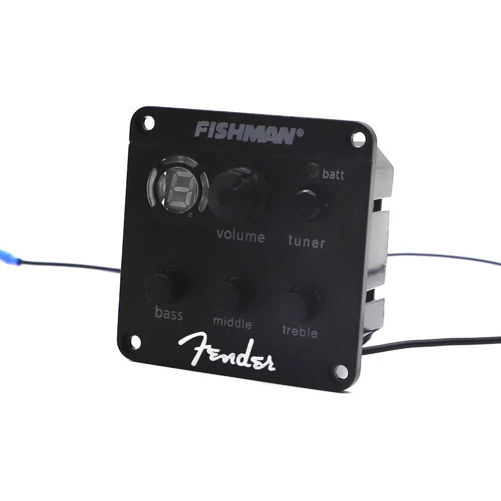 Встроенные предусилители Fishman ISYS 3-полосный EQ бас средние частоты с тюнером