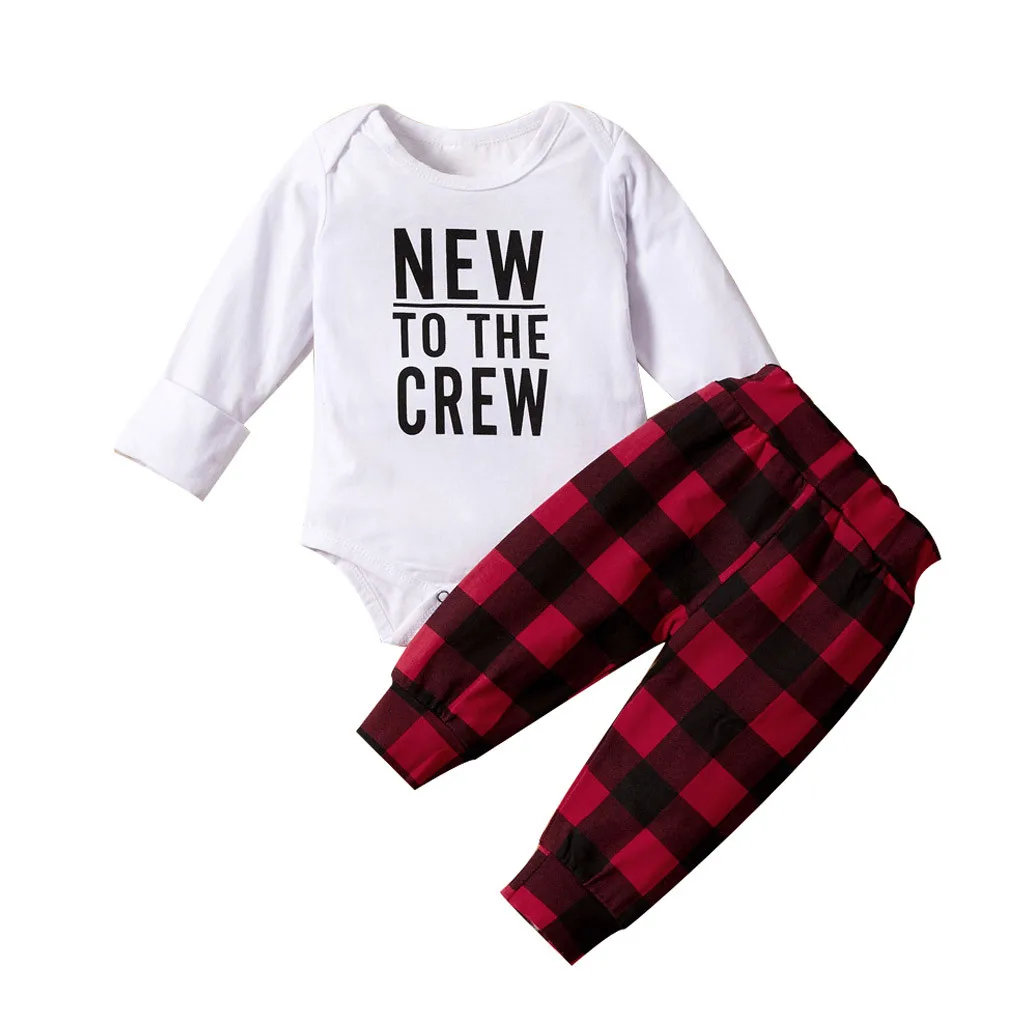 Комплект из 3 предметов комбинезон для малышей с длинными рукавами и буквенным