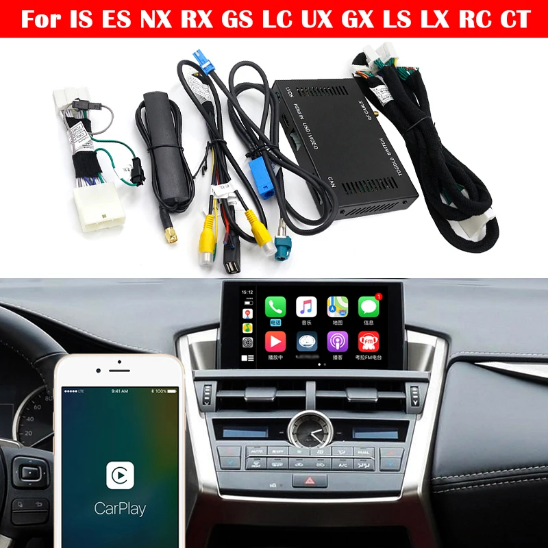 

OEM Screen Upgrade For Lexus IS ES NX RX GS LC UX GX LS LX RC CT Car Apple CarPlay Android Auto Airplay Interface Decoder Box