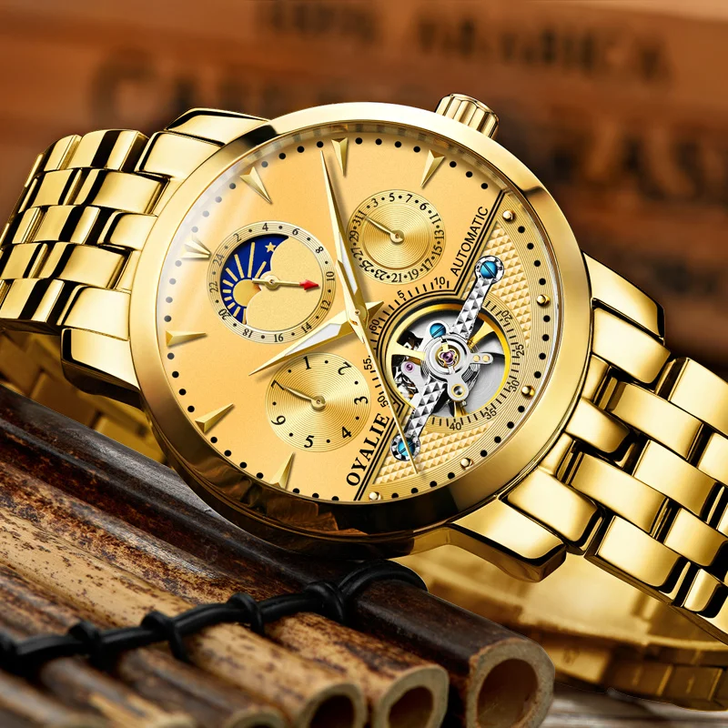 Механические часы мужские лучший бренд роскошные Montre Homme Мужские автоматические