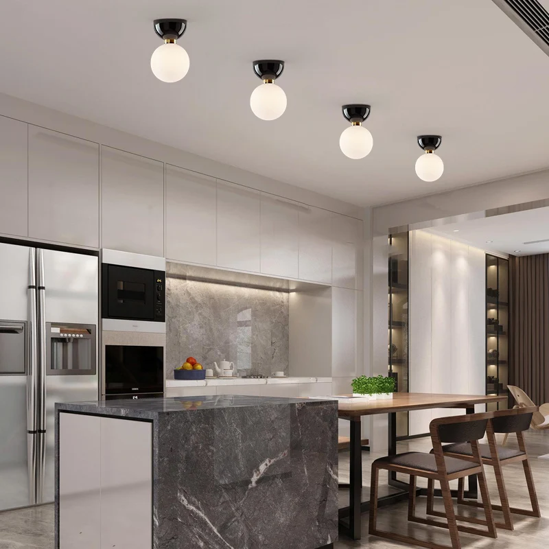 Скандинавский потолочный светильник для входа в крыльцо Современная