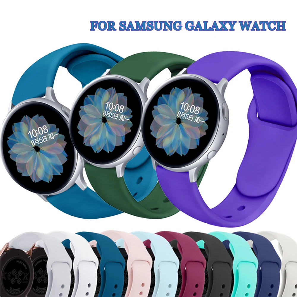 

20/22mm strap for Samsung Galaxy watch 3 46mm Gear S3 Frontier/Amazfit pace Silicone bracelet huawei watch gt 2-2e-pro 42mm band