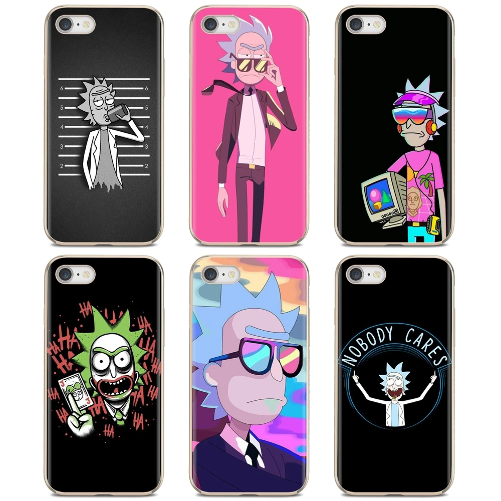 for huawei y6 y5 2019 for xiaomi redmi note 4 5 6 7 8 pro mi a1 a2 a3 6x 5x 7a soft tpu rubber silicon cover animation rick free global shipping
