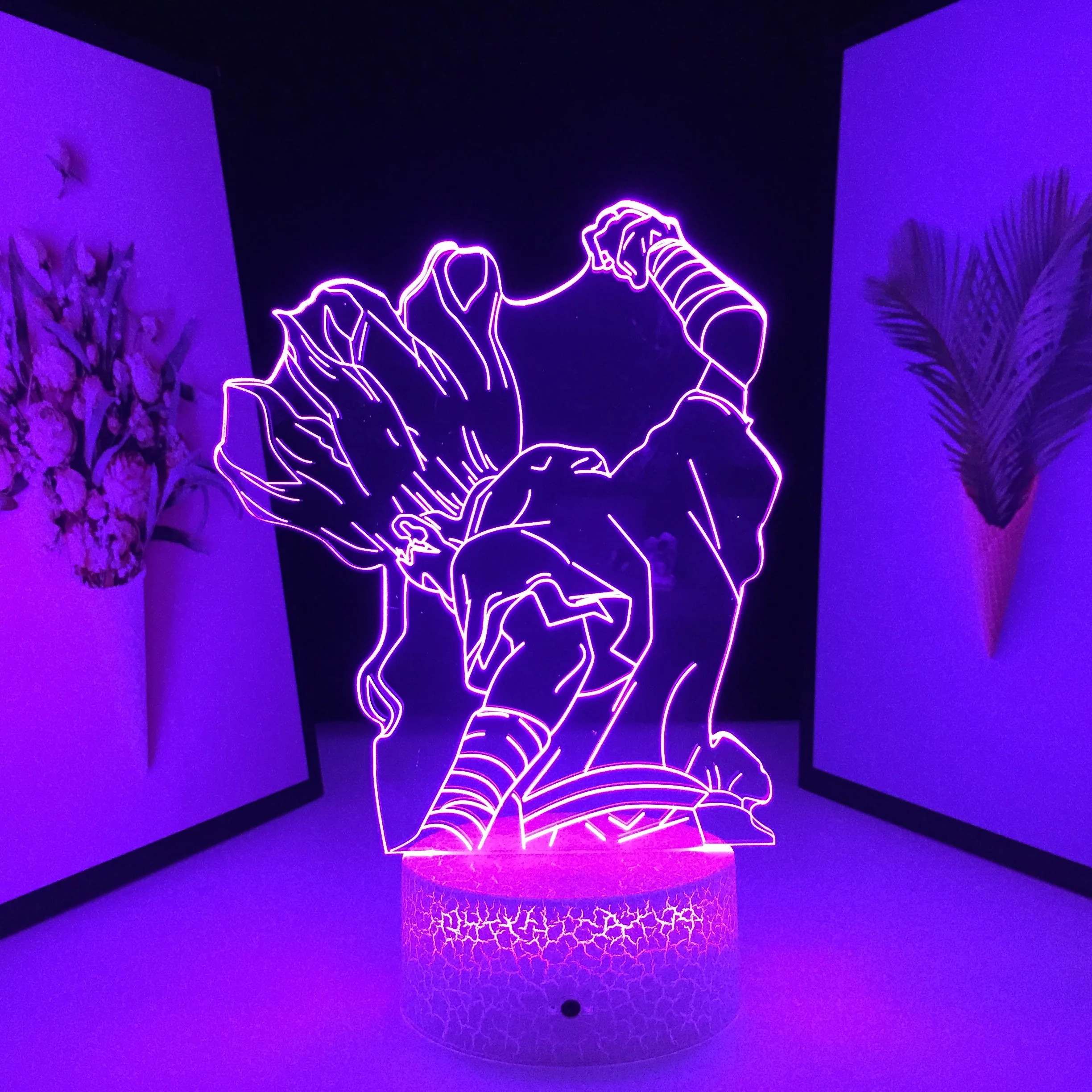 

Anime Dr Stone Ishigami Senkuu LED Light for Bedroom Decor Kids Birthday Gift Night Light Manga Room 3D Table Lamp Dr Stone