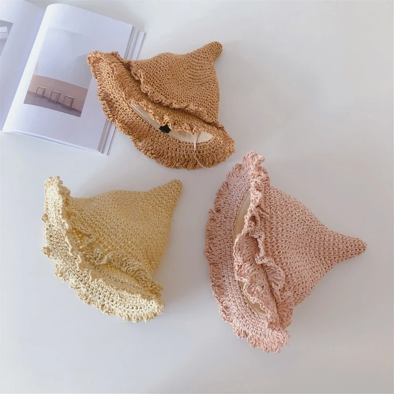 

Летняя детская соломенная шляпа, модная дорожная шляпа от солнца для маленьких мальчиков и девочек, шляпы от солнца GXMB