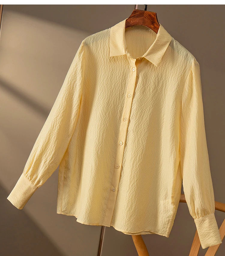 

Women Silk Blouse French Female New