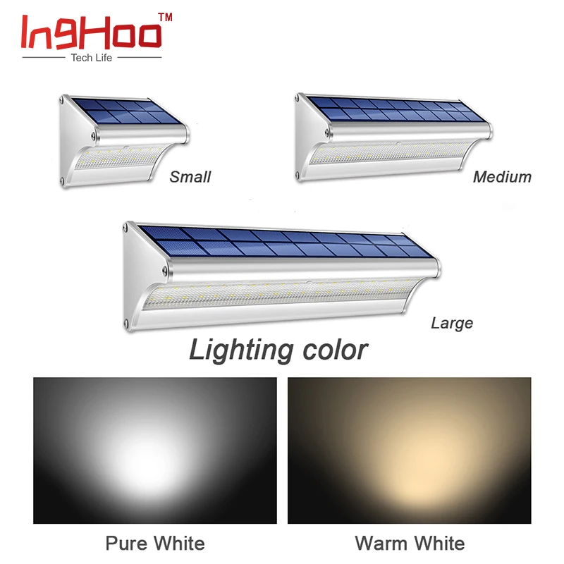 Inghoo солнечный светильник s Outdoo Модернизированный датчик движения IP65